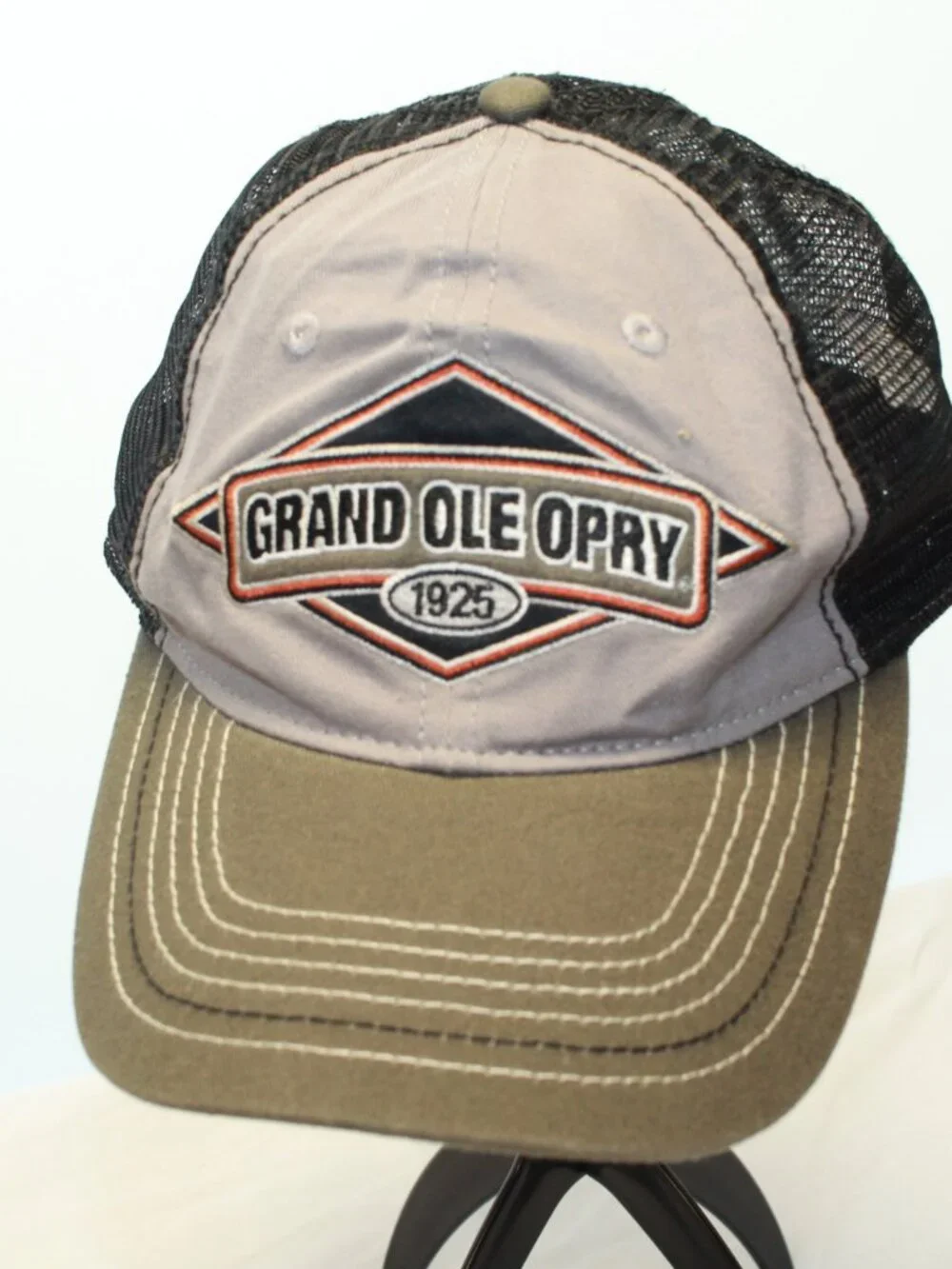 Grand Ole Opry 1925 Adjustable Hook and Loop Strap Mesh Back Trucker Cap Hat